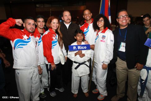 Presidente Daniel inaugura el VI Campeonato Iberoamericano de Karate Do