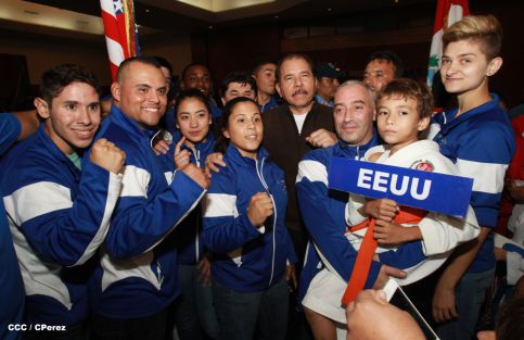 Presidente Daniel inaugura el VI Campeonato Iberoamericano de Karate Do