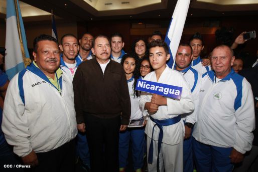 Presidente Daniel inaugura el VI Campeonato Iberoamericano de Karate Do
