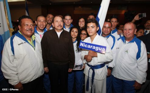 Presidente Daniel inaugura el VI Campeonato Iberoamericano de Karate Do