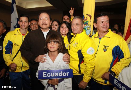 Presidente Daniel inaugura el VI Campeonato Iberoamericano de Karate Do