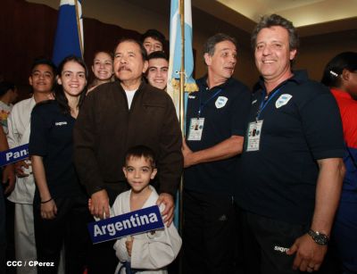 Presidente Daniel inaugura el VI Campeonato Iberoamericano de Karate Do