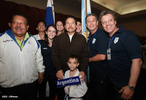 Presidente Daniel inaugura el VI Campeonato Iberoamericano de Karate Do
