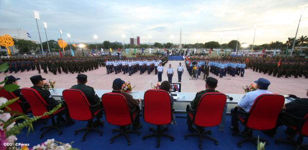 Presidente Daniel y Compañera Rosario encabezan acto del 36 aniversario de constitución de la Fuerza Aérea del Ejército de Nicaragua