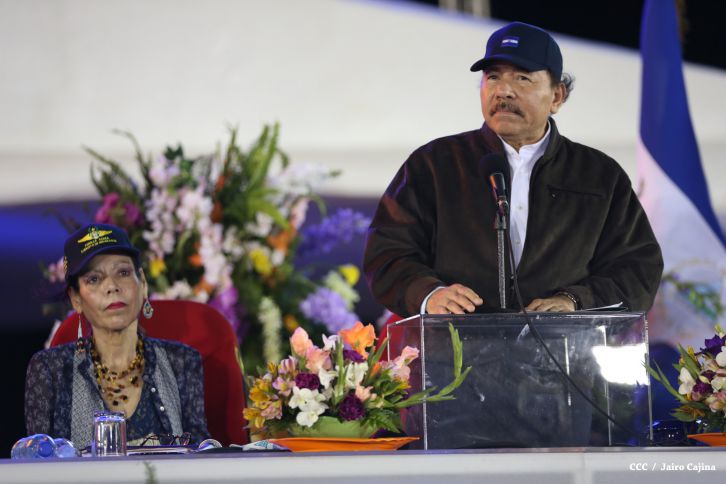 Presidente Daniel y Compañera Rosario encabezan acto del 36 aniversario de constitución de la Fuerza Aérea del Ejército de Nicaragua