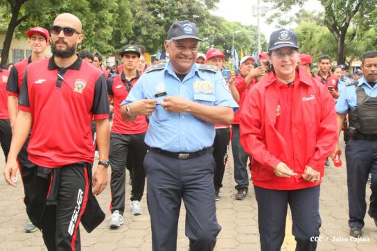 Comisionada Aminta Granera recibe al equipo del Walter Ferreti
