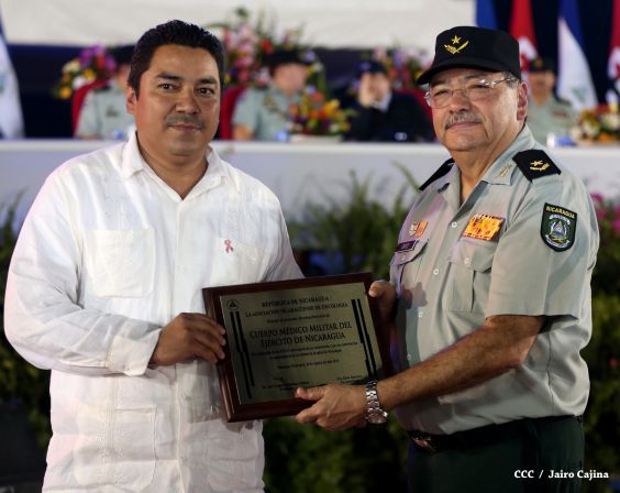Presidente Daniel encabeza acto del 36 aniversario de constitución del Cuerpo Médico Militar del Ejército de Nicaragua