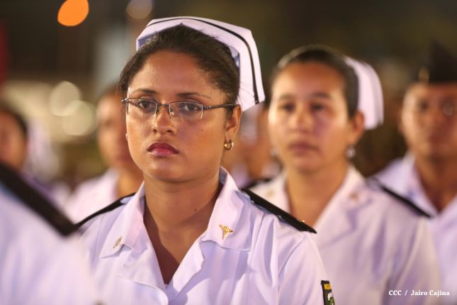 Presidente Daniel encabeza acto del 36 aniversario de constitución del Cuerpo Médico Militar del Ejército de Nicaragua