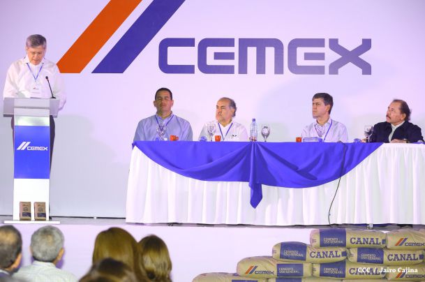 Presidente Daniel inaugura nueva planta de CEMEX en Nicaragua