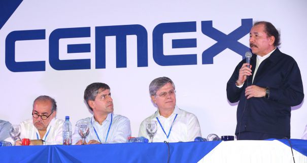 Presidente Daniel inaugura nueva planta de CEMEX en Nicaragua