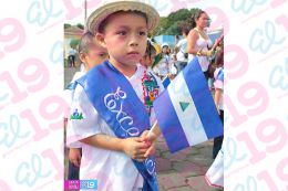 Niños de los CDI protagonizan desfile patrio en Masatepe
