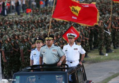 Desfile militar Pueblo-Ejército en Plaza de la Fé "Juan Pablo II"