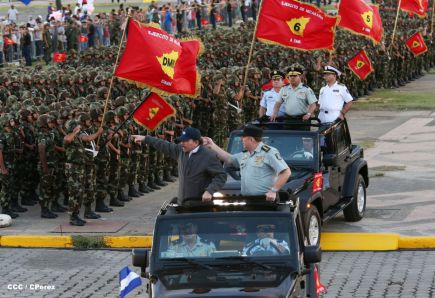 Desfile militar Pueblo-Ejército en Plaza de la Fé "Juan Pablo II"