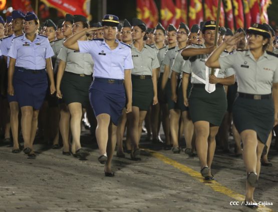 Desfile militar Pueblo-Ejército en Plaza de la Fé "Juan Pablo II"