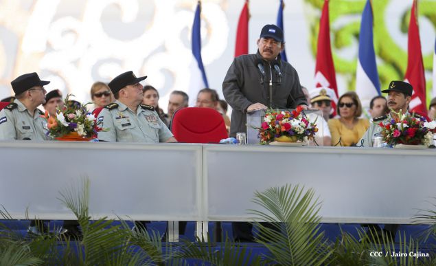 Desfile militar Pueblo-Ejército en Plaza de la Fé "Juan Pablo II"