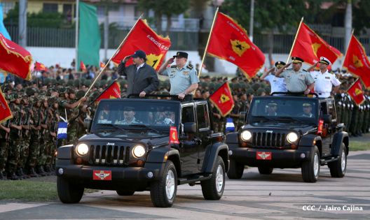 Desfile militar Pueblo-Ejército en Plaza de la Fé "Juan Pablo II"