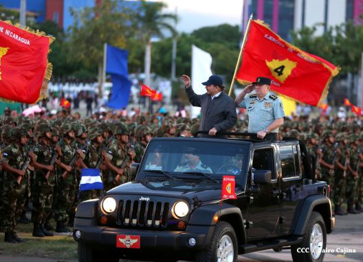 Desfile militar Pueblo-Ejército en Plaza de la Fé "Juan Pablo II"