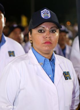 Presidente Daniel y Compañera Rosario participan en acto del 36 Aniversario de la Policía Nacional