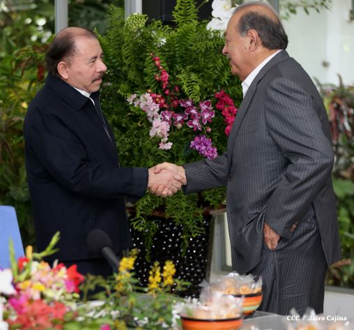 Presidente Daniel y Compañera Rosario sostienen encuentro con el empresario mexicano Carlos Slim