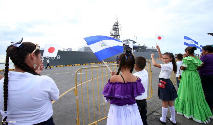 Recibe Nicaragua visita de buques-escuela de las fuerzas de autodefensa de Japón