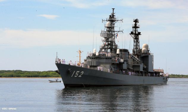 Recibe Nicaragua visita de buques-escuela de las fuerzas de autodefensa de Japón