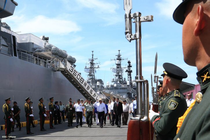 Recibe Nicaragua visita de buques-escuela de las fuerzas de autodefensa de Japón
