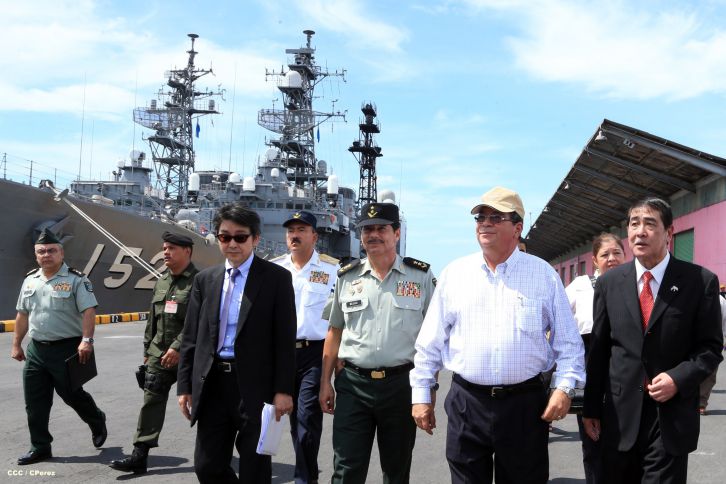 Recibe Nicaragua visita de buques-escuela de las fuerzas de autodefensa de Japón