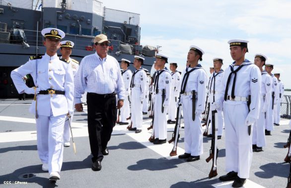 Recibe Nicaragua visita de buques-escuela de las fuerzas de autodefensa de Japón