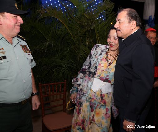 Presidente Daniel y Compañera Rosario presiden celebración del 36 Aniversario del MIGOB