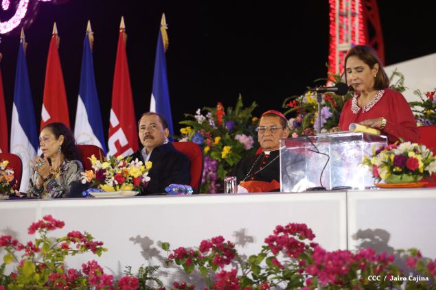 Presidente Daniel y Compañera Rosario presiden celebración del 36 Aniversario del MIGOB