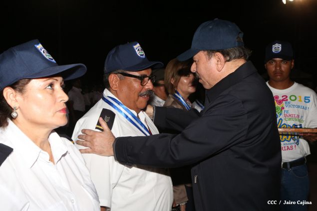 Presidente Daniel y Compañera Rosario presiden celebración del 36 Aniversario del MIGOB