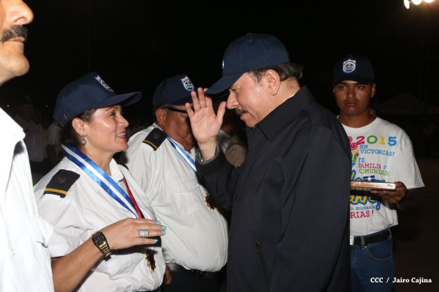 Presidente Daniel y Compañera Rosario presiden celebración del 36 Aniversario del MIGOB