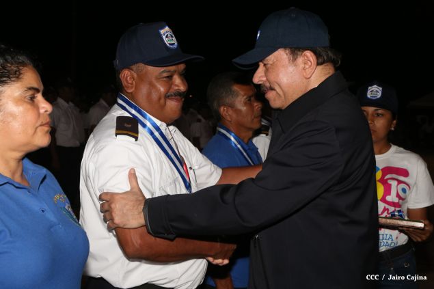 Presidente Daniel y Compañera Rosario presiden celebración del 36 Aniversario del MIGOB