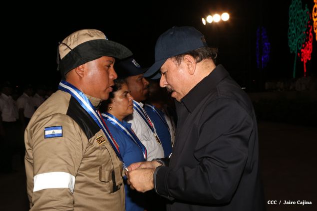 Presidente Daniel y Compañera Rosario presiden celebración del 36 Aniversario del MIGOB