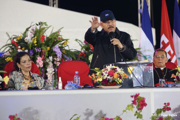 Presidente Daniel y Compañera Rosario presiden celebración del 36 Aniversario del MIGOB