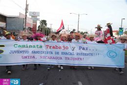 Caminata Trabajo y Paz... Unida, Nicaragua Triunfa!