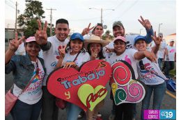 Caminata Trabajo y Paz... Unida, Nicaragua Triunfa!