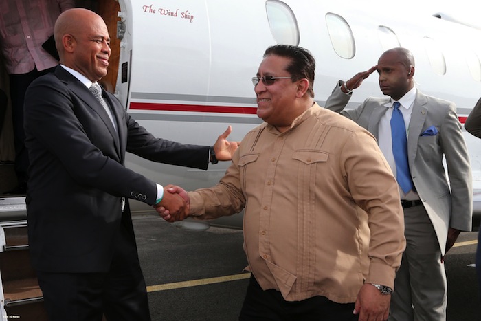 Presidente Martelly arriba a Nicaragua para participar en Cumbre de Petrocaribe