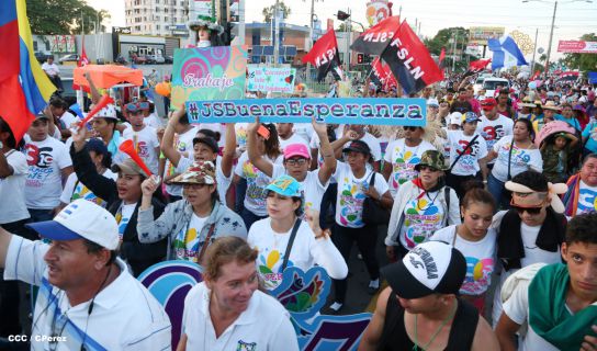 Más fotos de la Caminata Trabajo y Paz… Unida, Nicaragua Triunfa!