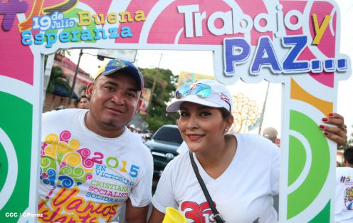 Más fotos de la Caminata Trabajo y Paz… Unida, Nicaragua Triunfa!