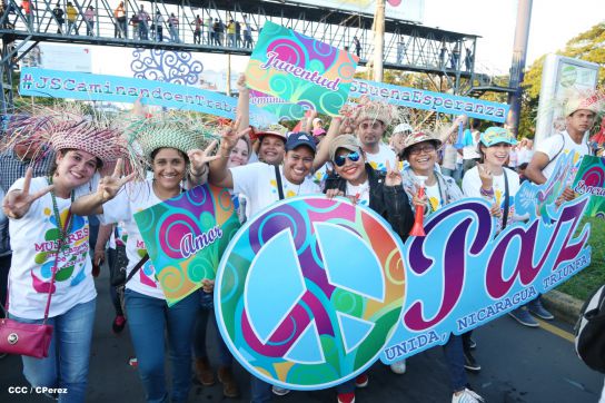 Más fotos de la Caminata Trabajo y Paz… Unida, Nicaragua Triunfa!