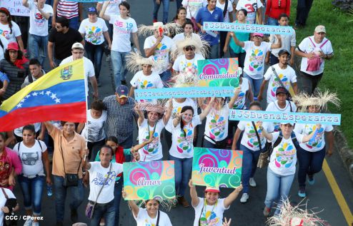 Más fotos de la Caminata Trabajo y Paz… Unida, Nicaragua Triunfa!