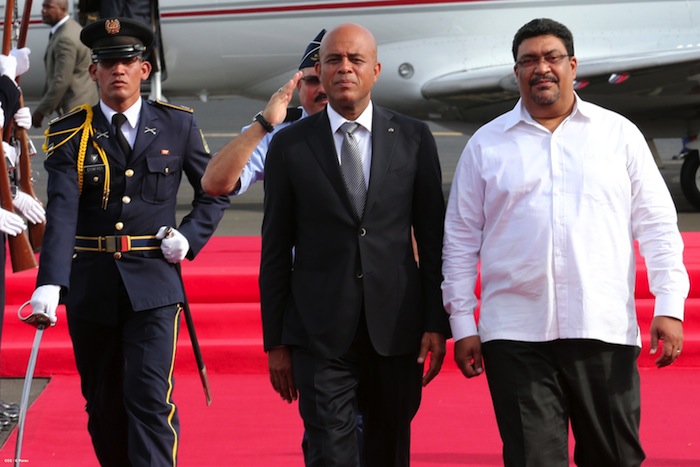 Presidente Martelly arriba a Nicaragua para participar en Cumbre de Petrocaribe