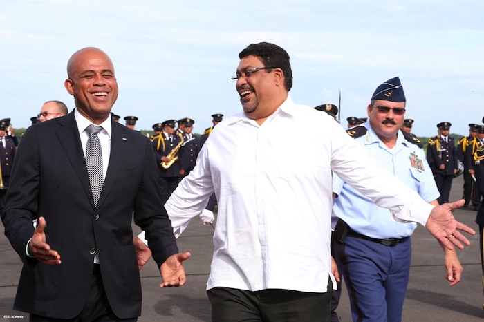 Presidente Martelly arriba a Nicaragua para participar en Cumbre de Petrocaribe