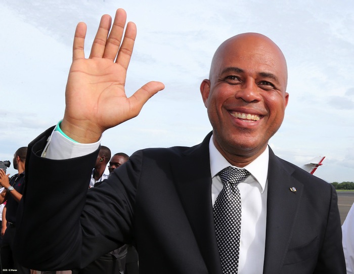 Presidente Martelly arriba a Nicaragua para participar en Cumbre de Petrocaribe