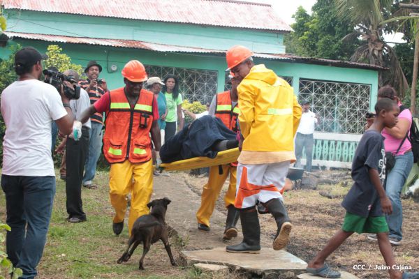 Simulacro protector ante huracanes en la Costa Caribe