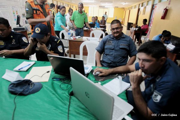 Simulacro protector ante huracanes en la Costa Caribe