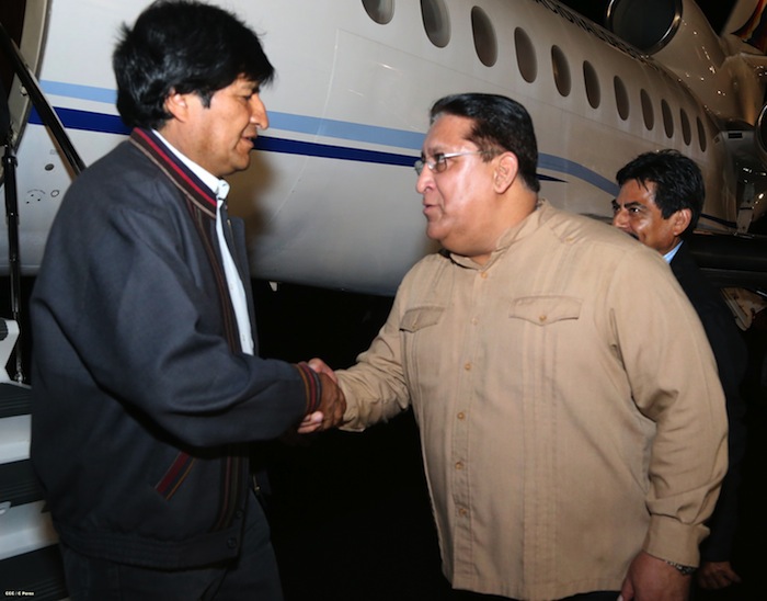 Evo Morales arriba a Nicaragua para participar en Cumbre Petrocaribe