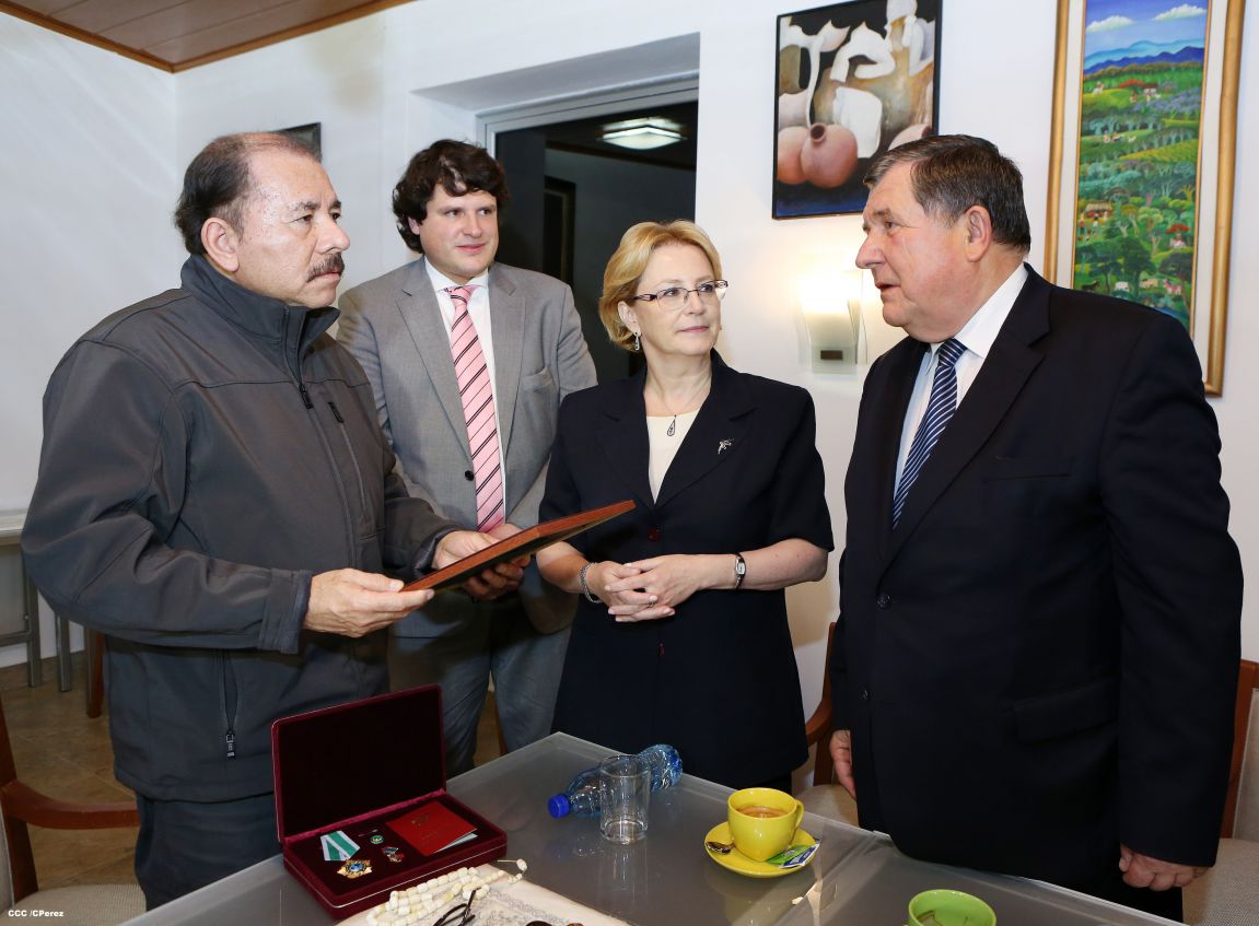 Presidente Daniel se reúne con delegación Rusa encabezada por Ministra de Salud Veronika Skvortsova