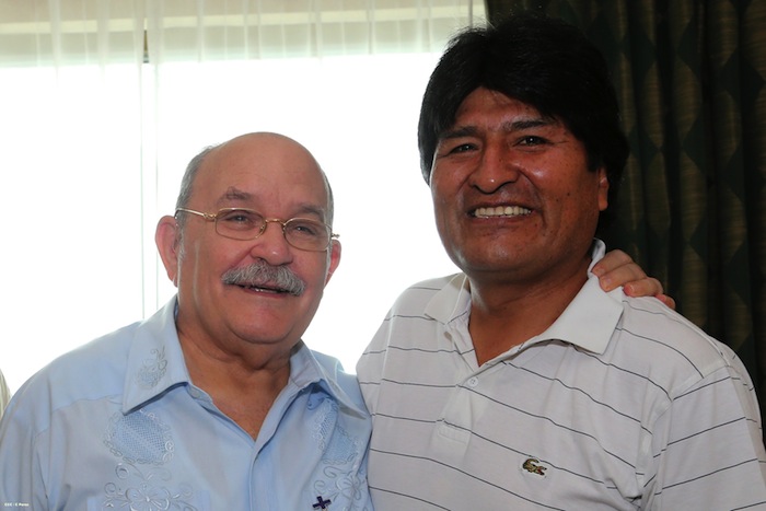 Presidente Evo Morales se reúne con el Padre Miguel D´Escoto